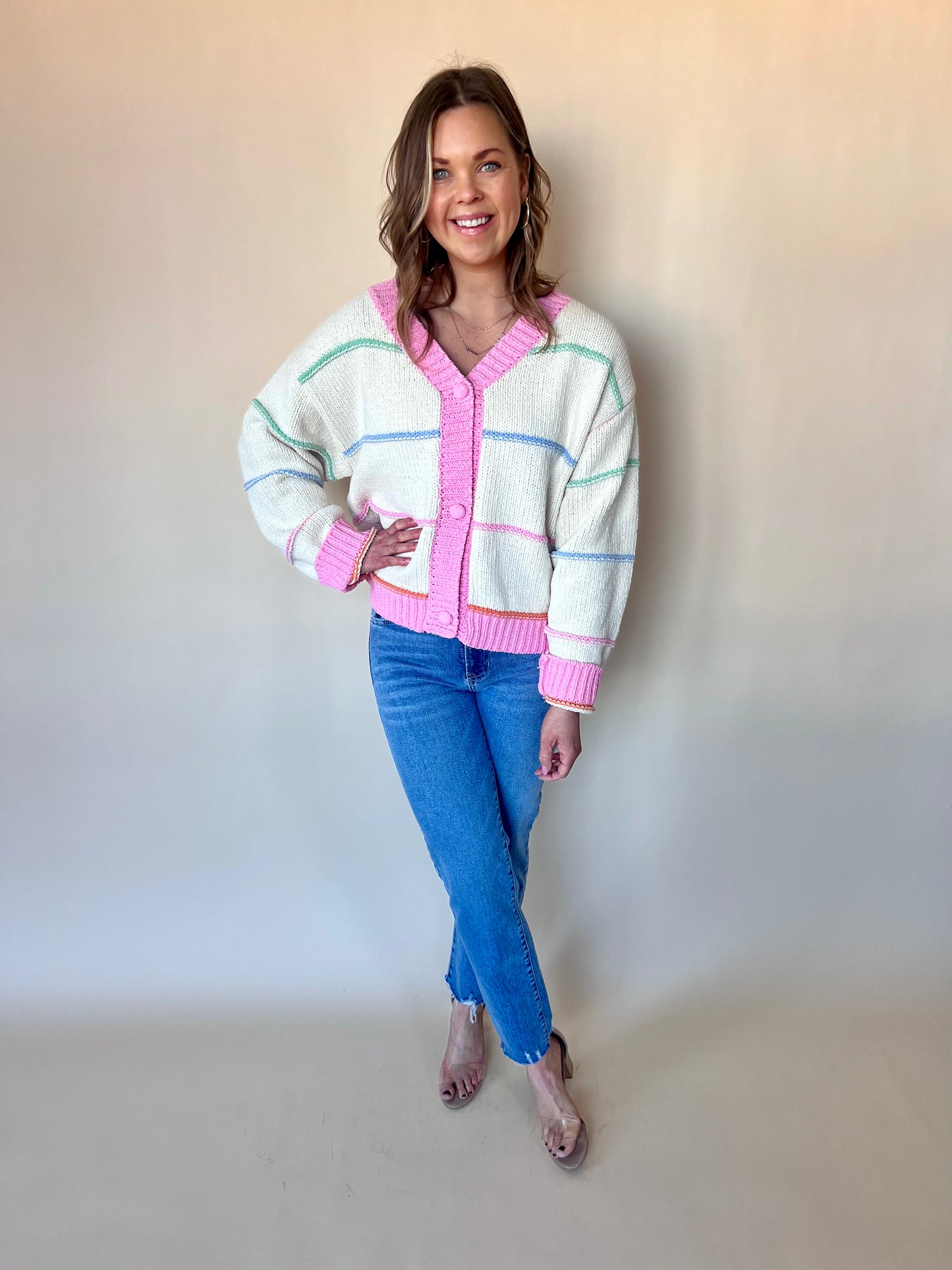 Steer Me Right Stripe Cardigan