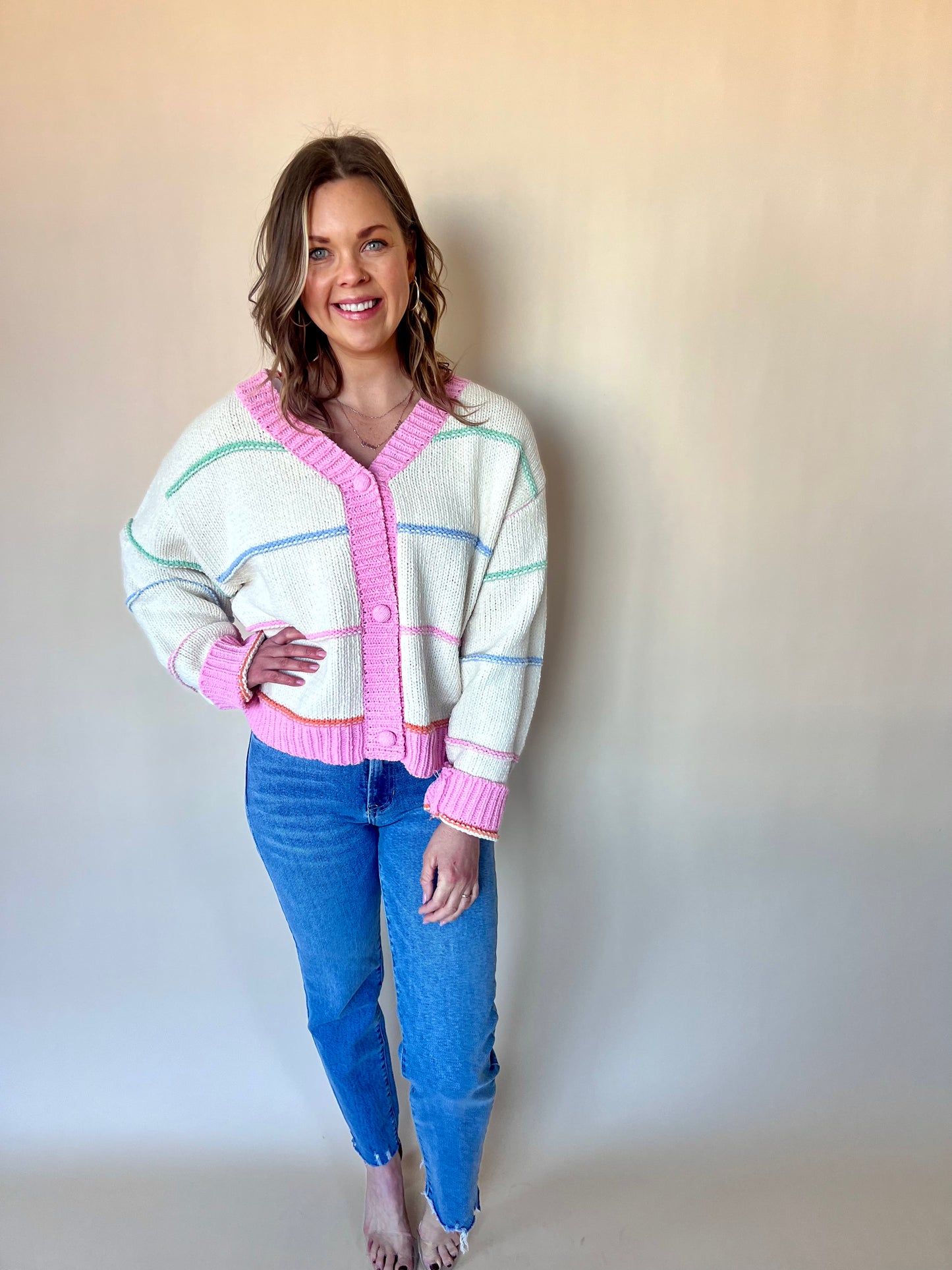 Steer Me Right Stripe Cardigan