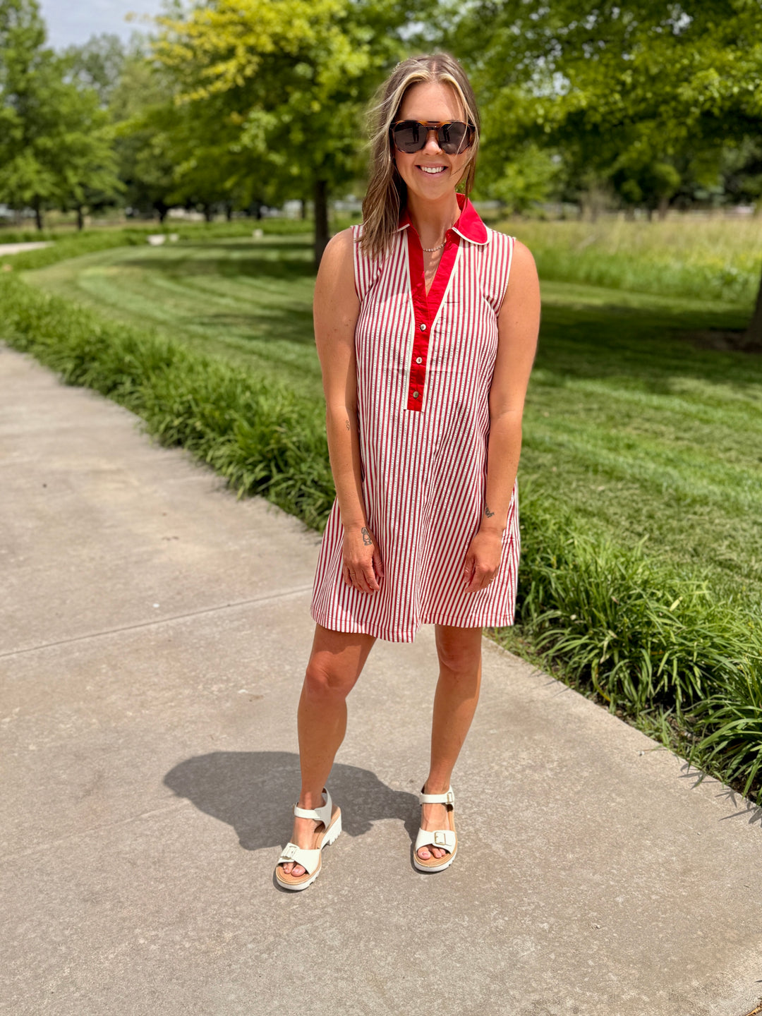 Winnie Dress - Red