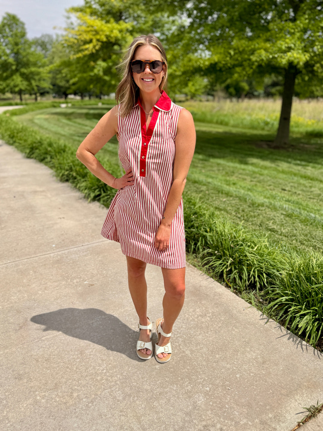 Winnie Dress - Red