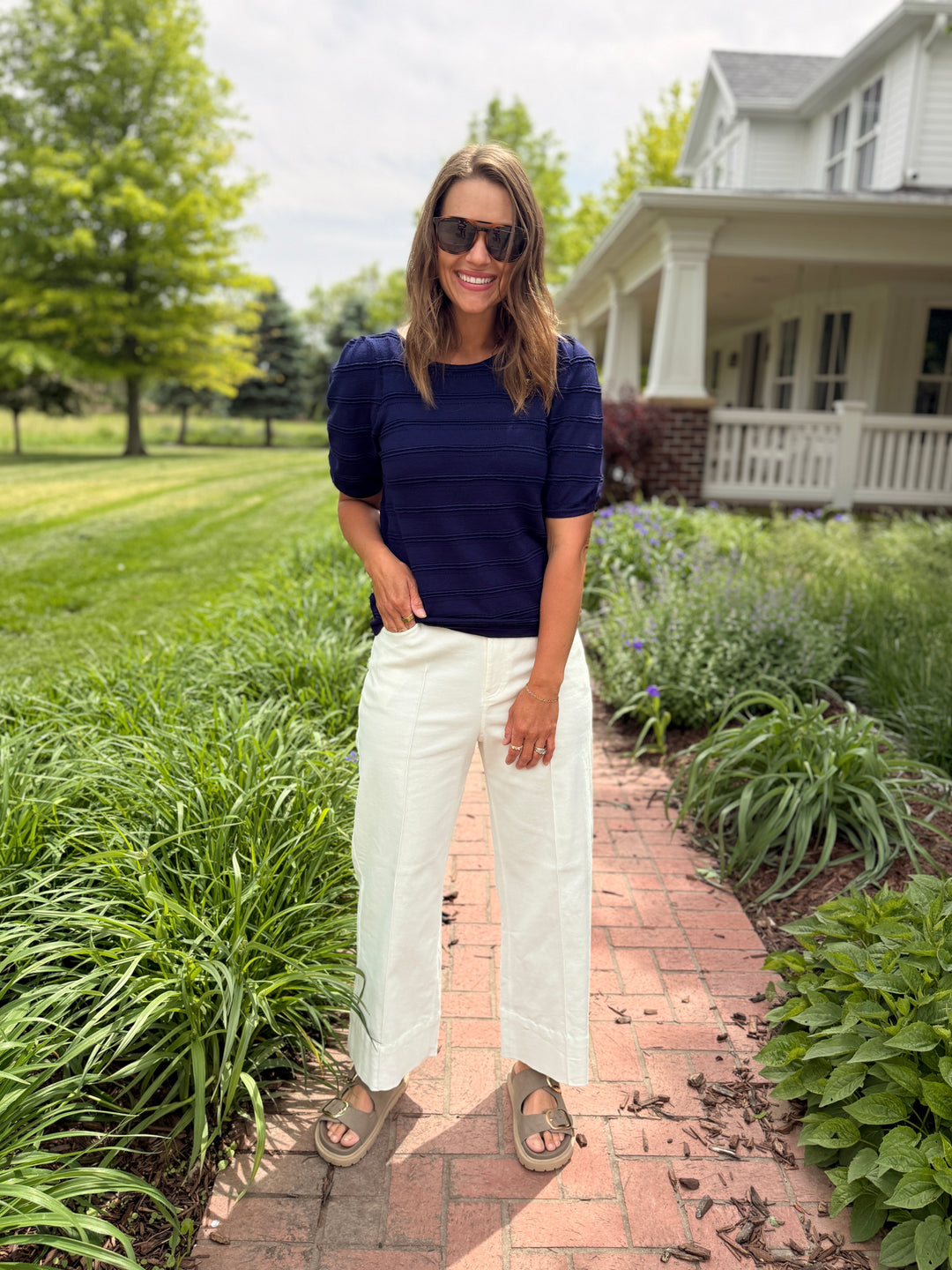 White Wide Leg Pants