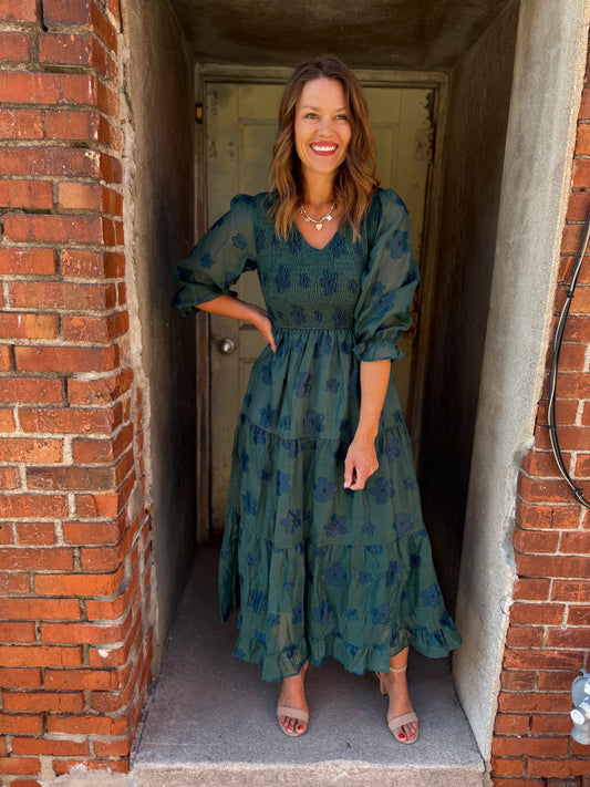 The Dahlia Smocked Maxi Dress