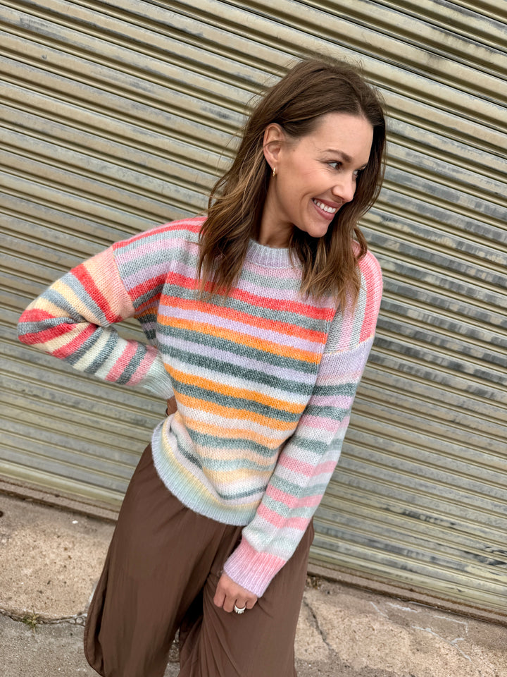 The Prism Stripe Cozy Pullover