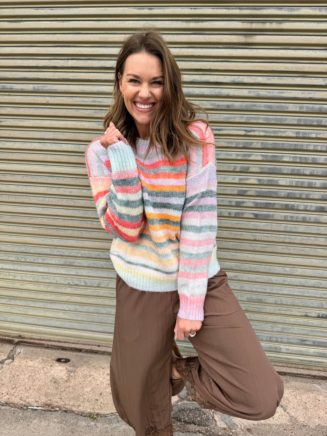 The Prism Stripe Cozy Pullover