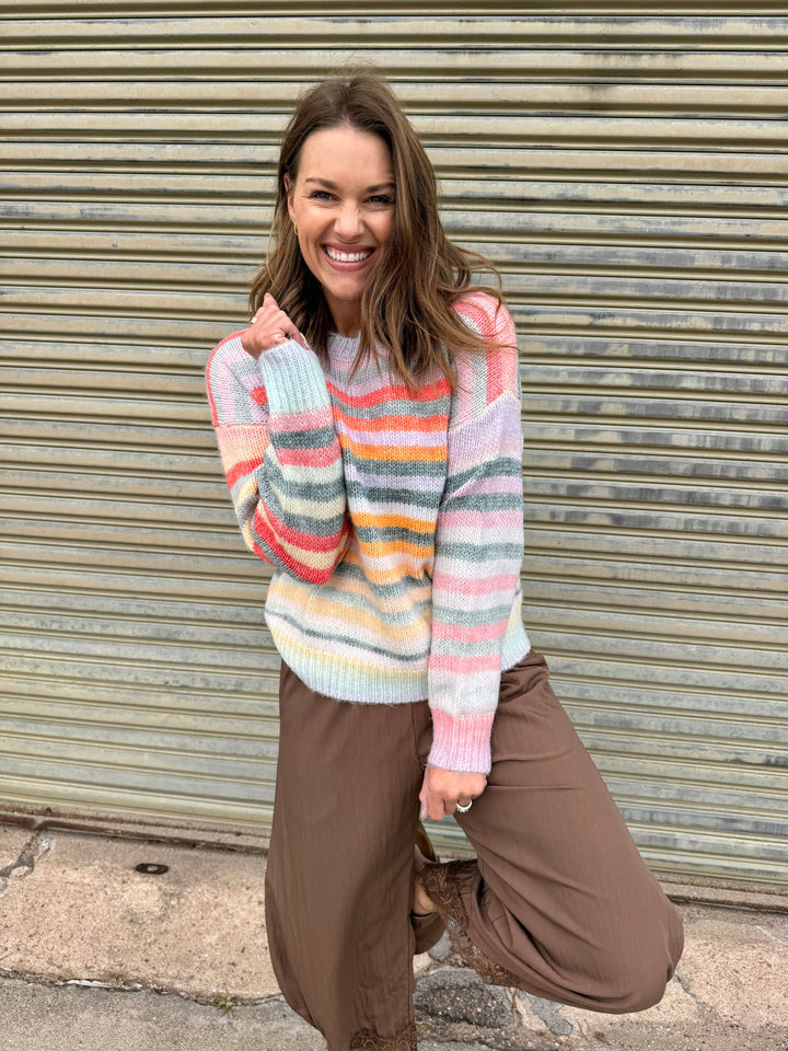 The Prism Stripe Cozy Pullover