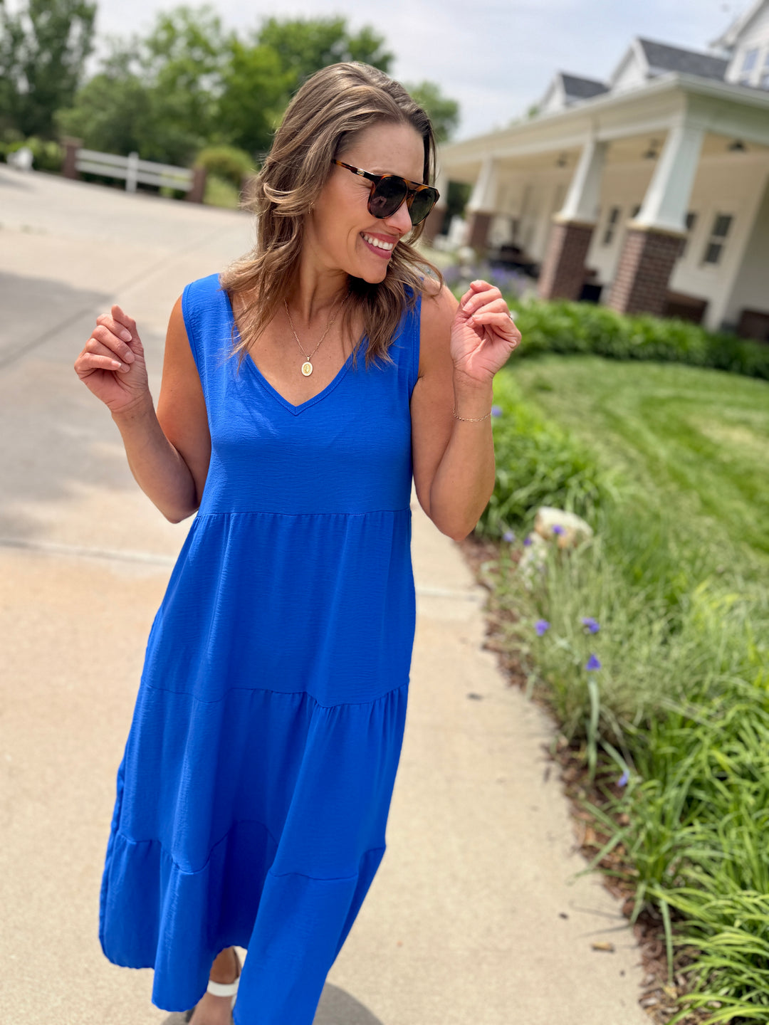 Avery Air Flow Tiered Maxi Dress