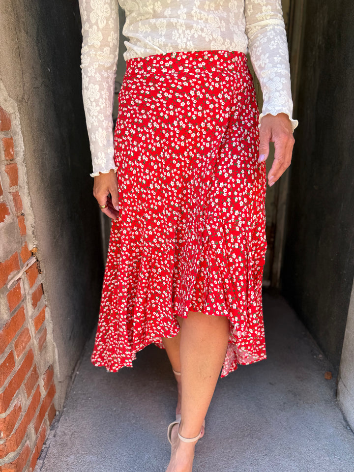 Berti Floral Wrap Skirt