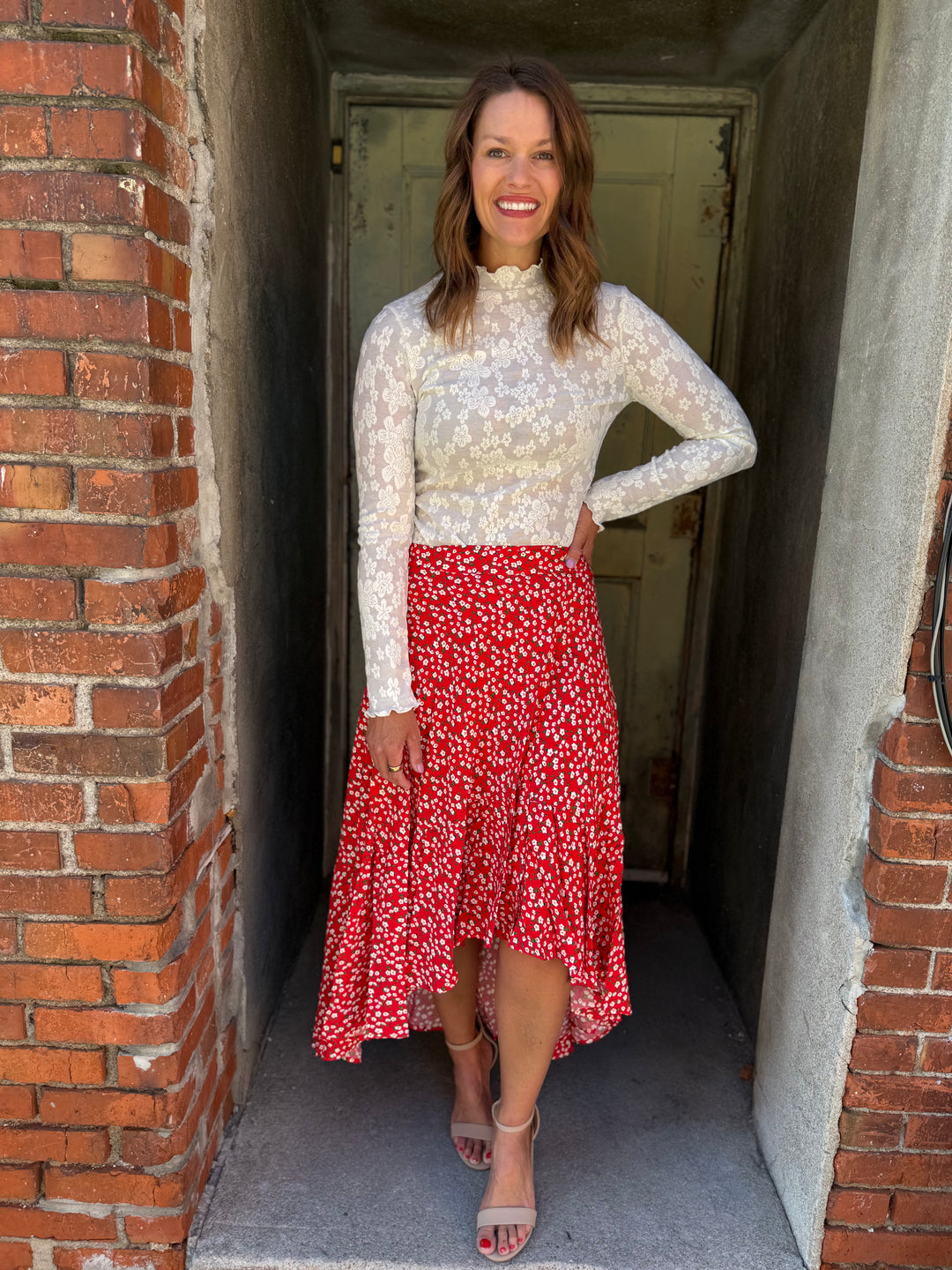 Berti Floral Wrap Skirt