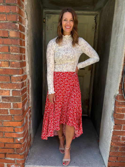 Berti Floral Wrap Skirt