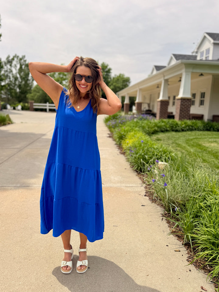 Avery Air Flow Tiered Maxi Dress