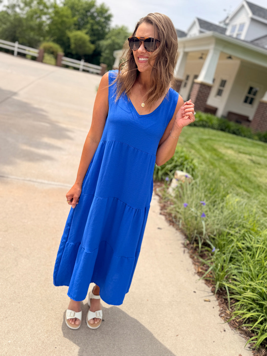 Avery Air Flow Tiered Maxi Dress