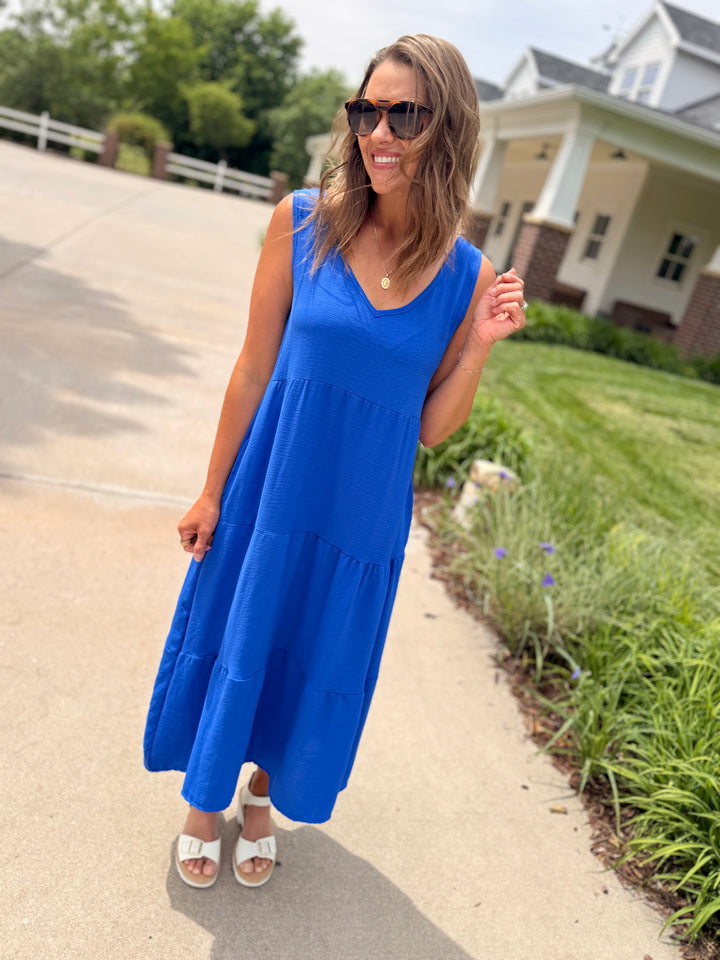 Avery Air Flow Tiered Maxi Dress