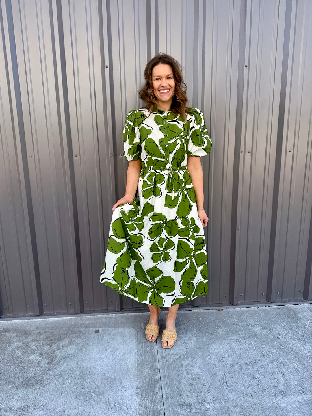 The Color Crush Puff Sleeve Dress
