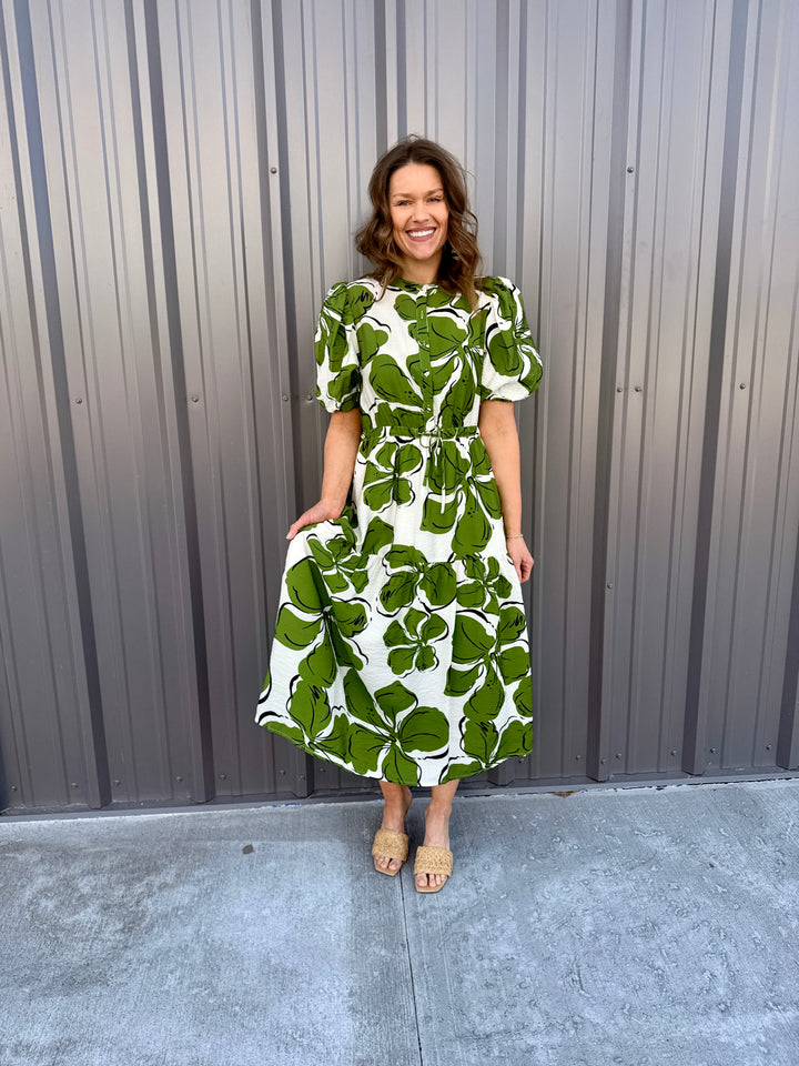 The Color Crush Puff Sleeve Dress