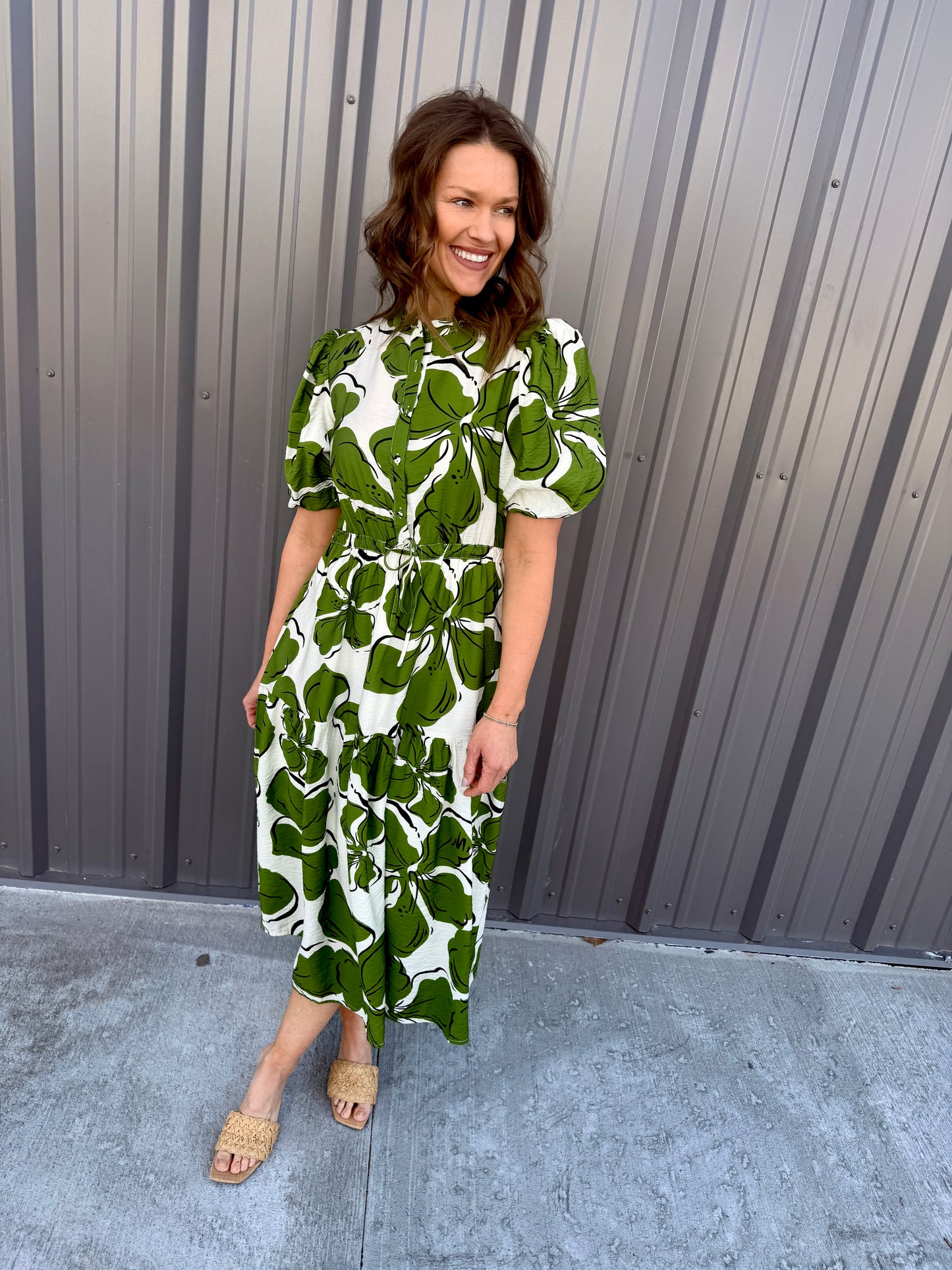 The Color Crush Puff Sleeve Dress