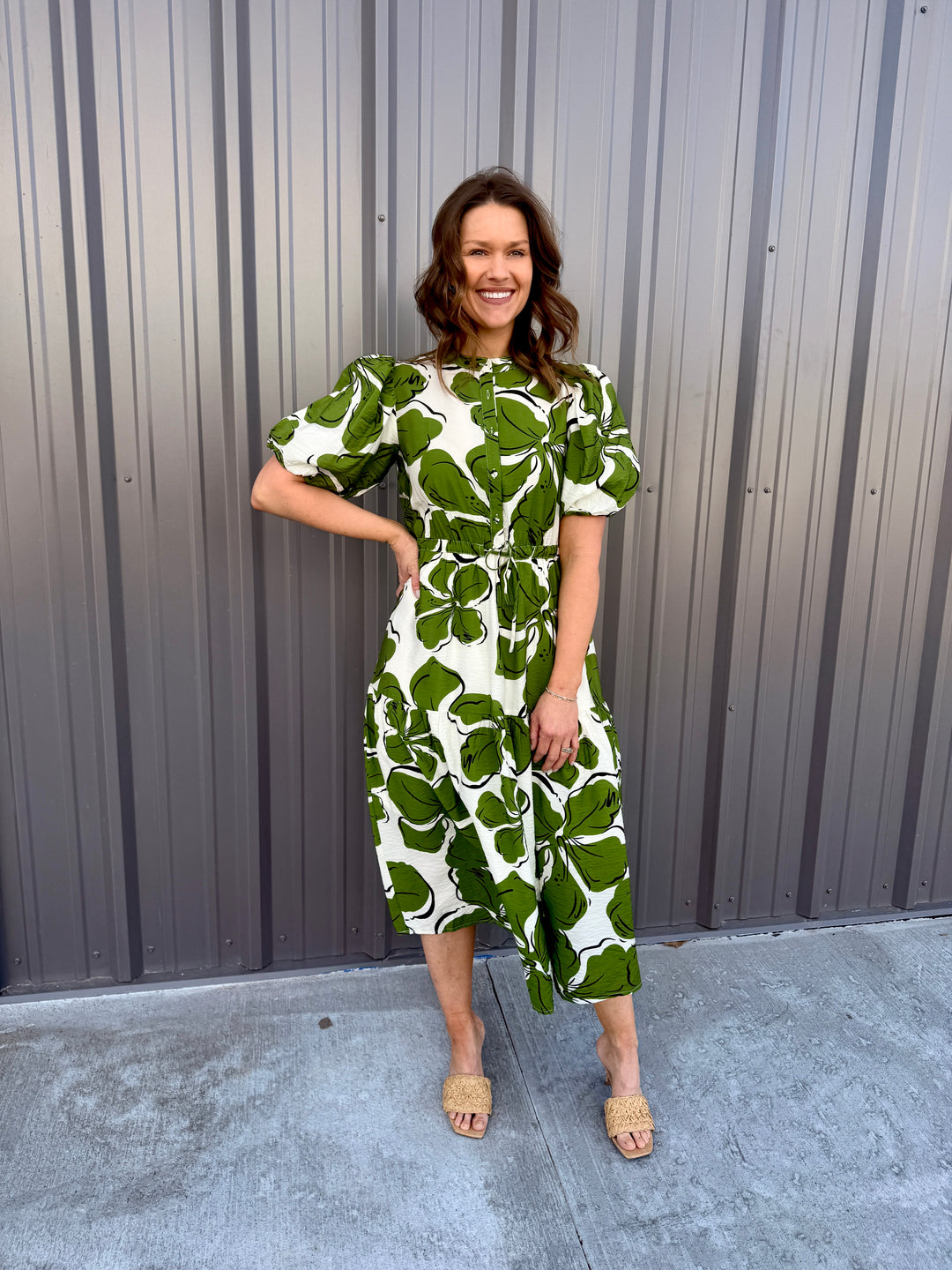 The Color Crush Puff Sleeve Dress