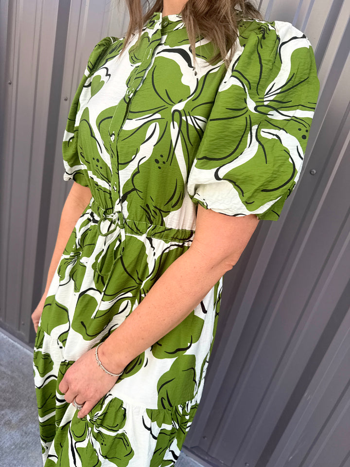 The Color Crush Puff Sleeve Dress