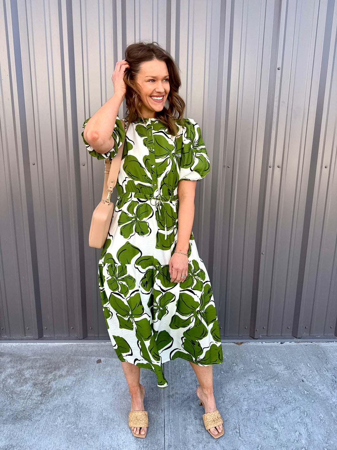 The Color Crush Puff Sleeve Dress