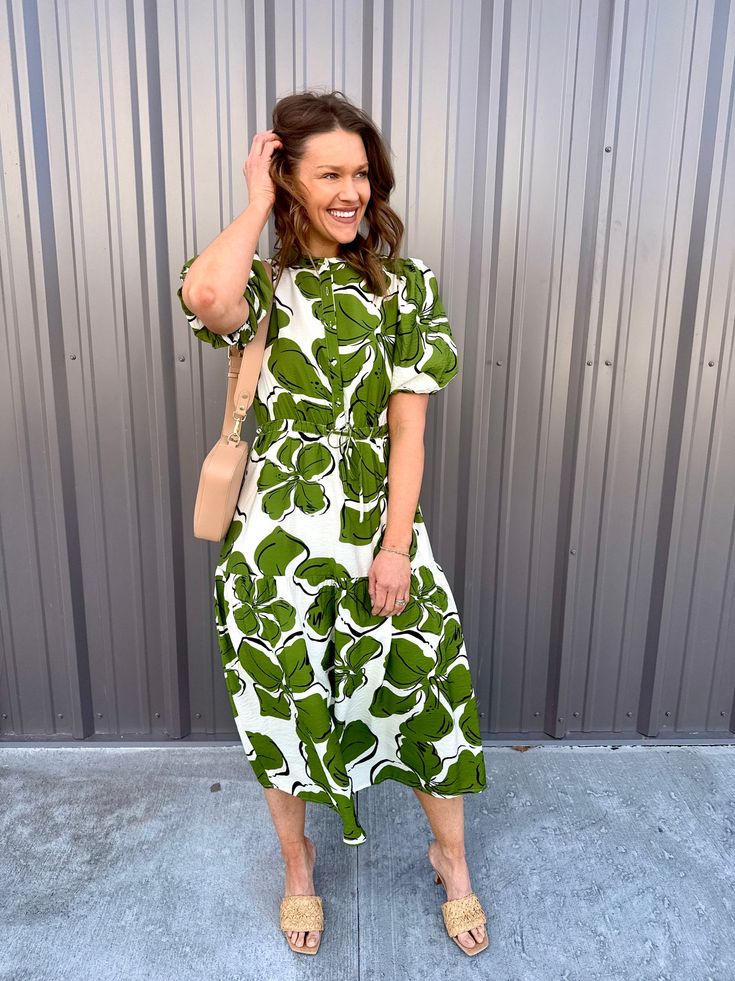 The Color Crush Puff Sleeve Dress