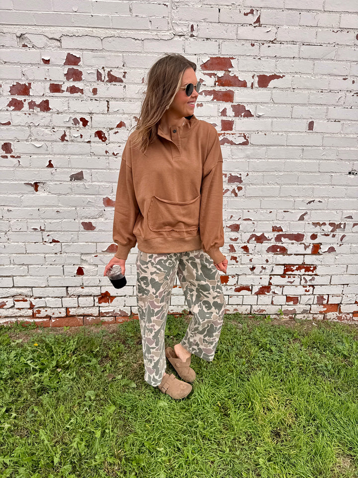 Vance Pullover -Brown