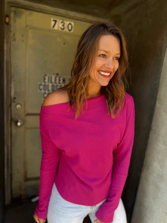 Lula Off-Shoulder Thermal Top