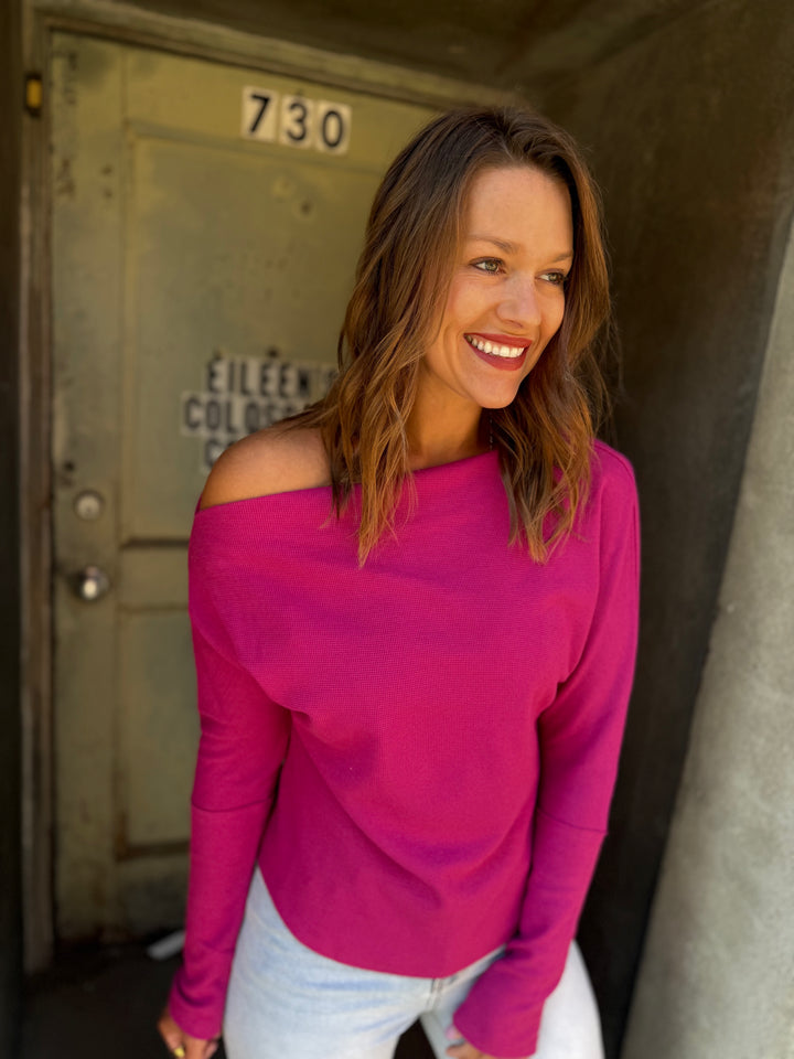 Lula Off-Shoulder Thermal Top
