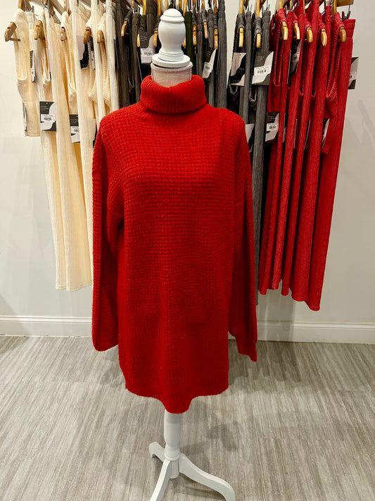 Red Sweater Dress