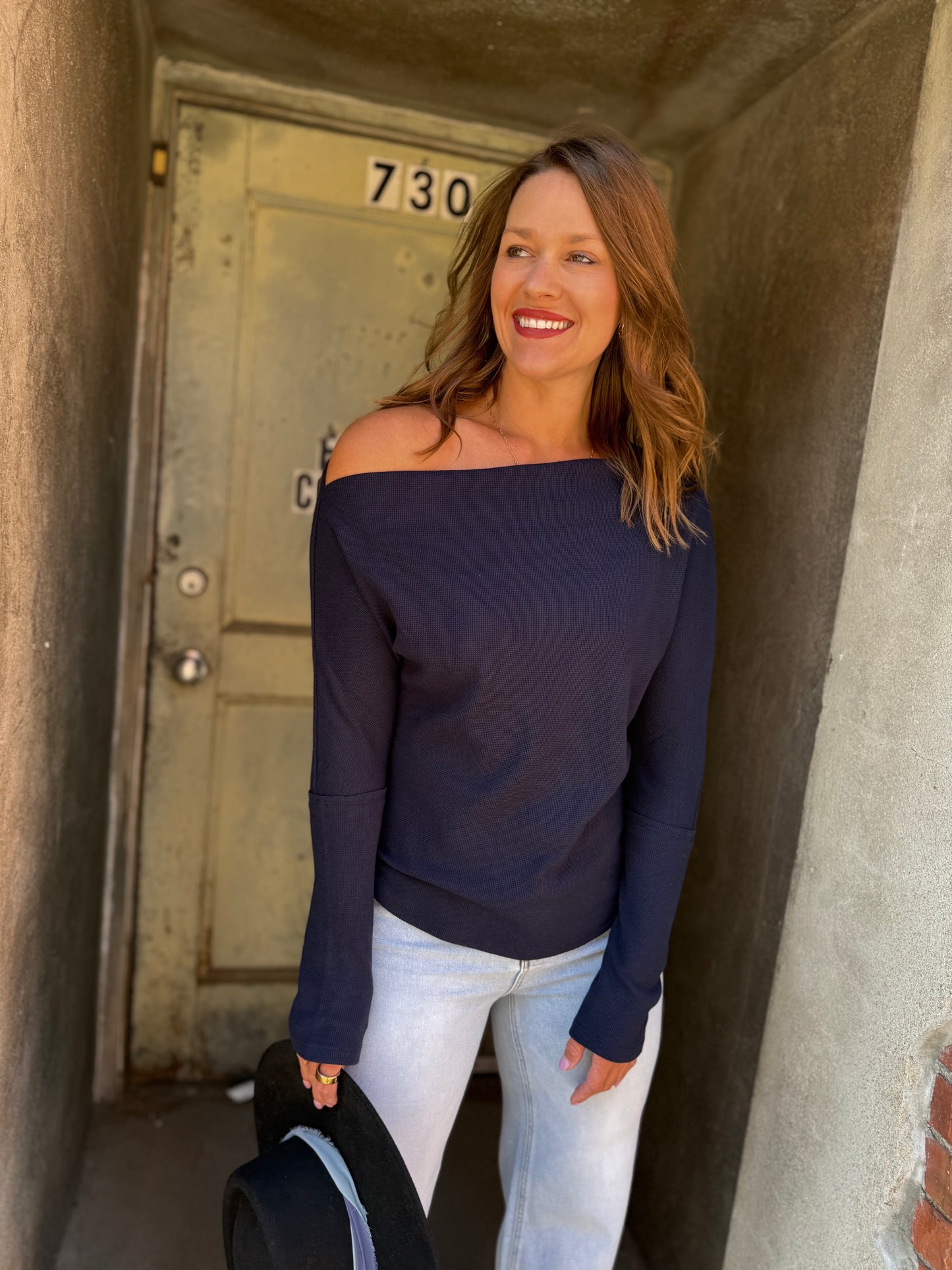 Lula Off-Shoulder Thermal Top