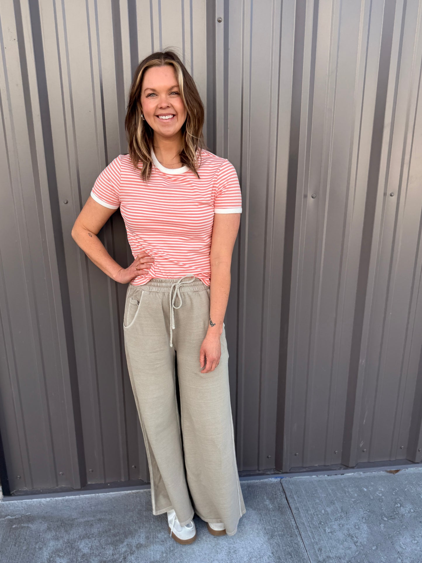 French Terry Pant - Mocha