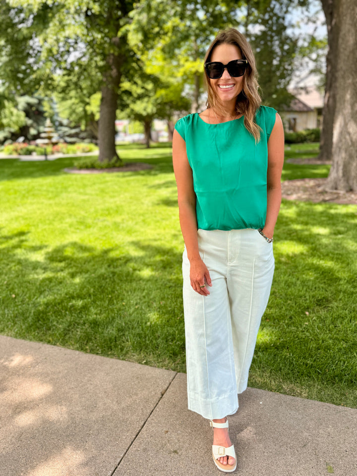 Chloe Pinched Shoulder Blouse
