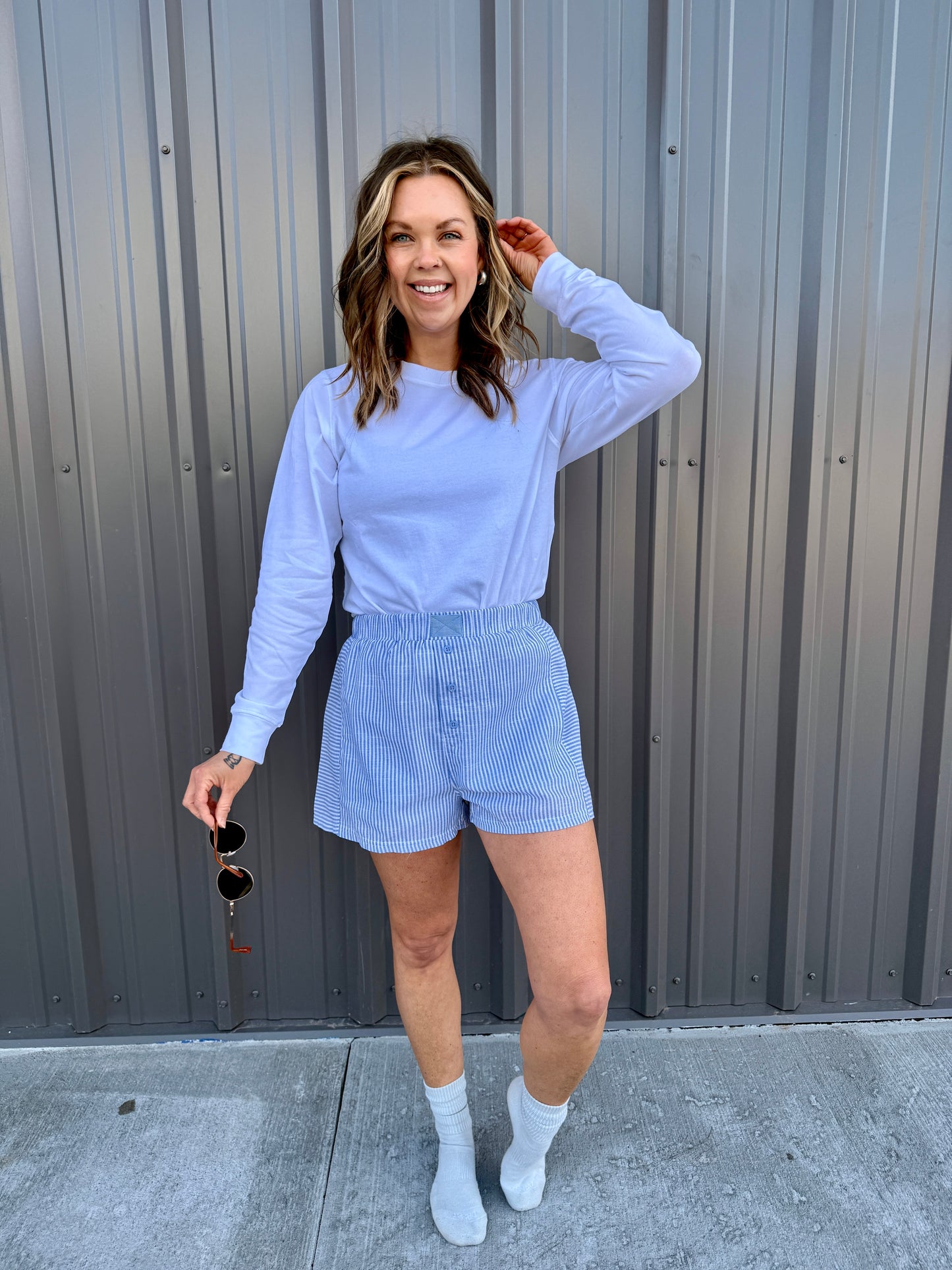 Firecracker Boxer Shorts -Blue