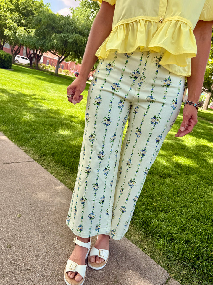 Margot Floral Wide Leg Pants