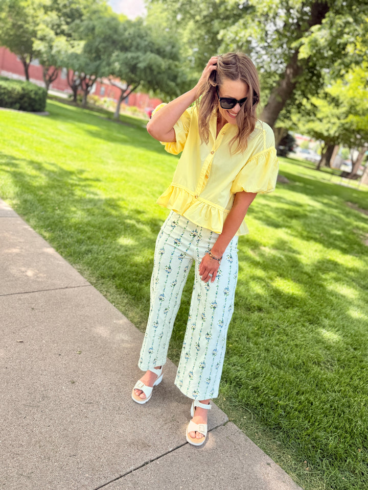 Margot Floral Wide Leg Pants