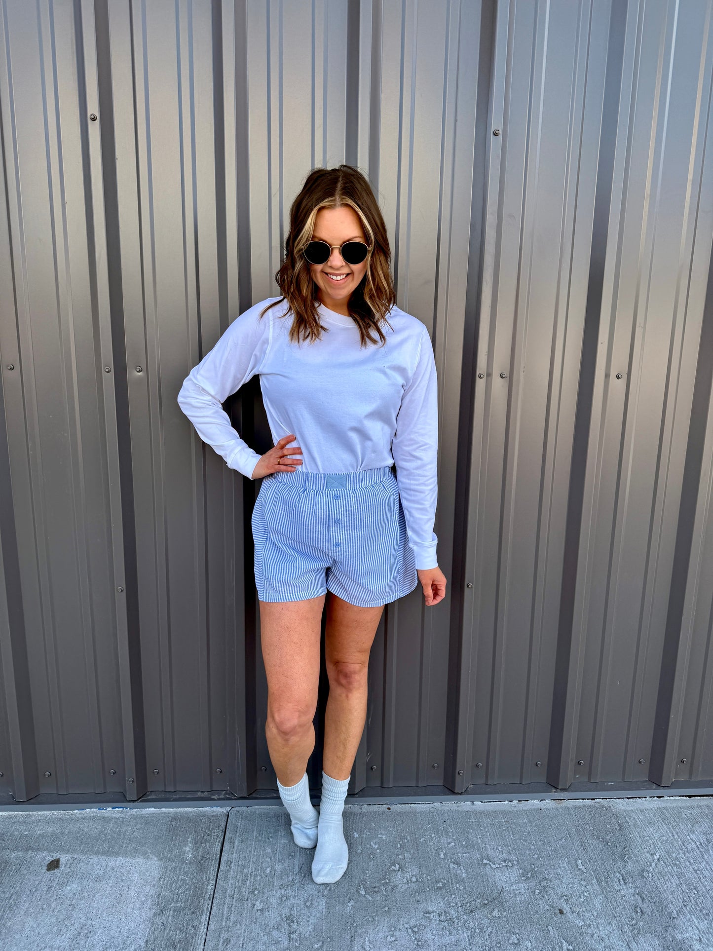 Firecracker Boxer Shorts -Blue