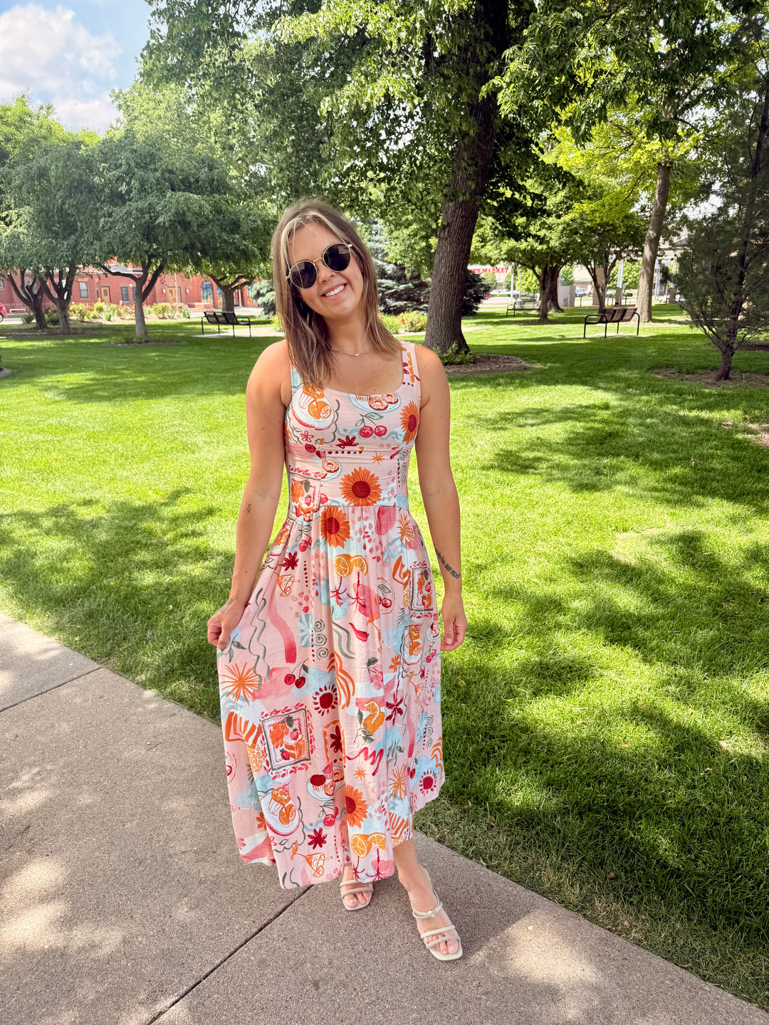 The Golden Hour Sunflower Midi