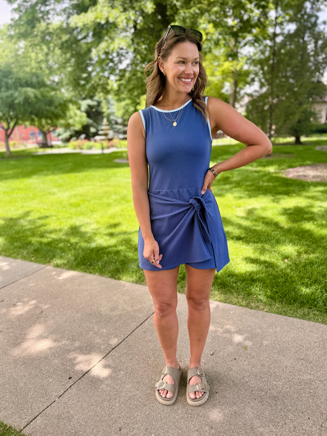 Valley Romper - Navy