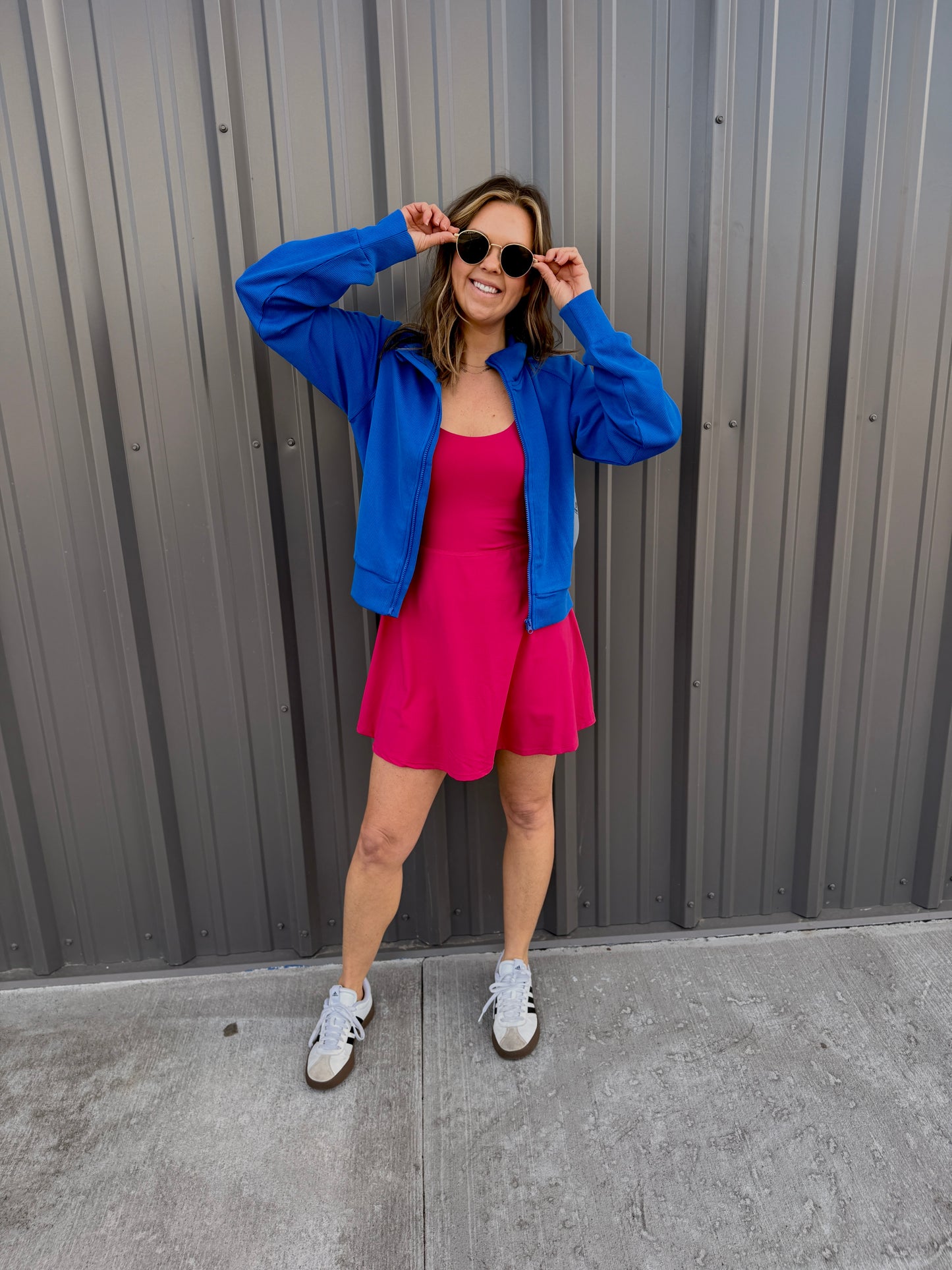 Luxe Sand Wash Rib Zip Jacket