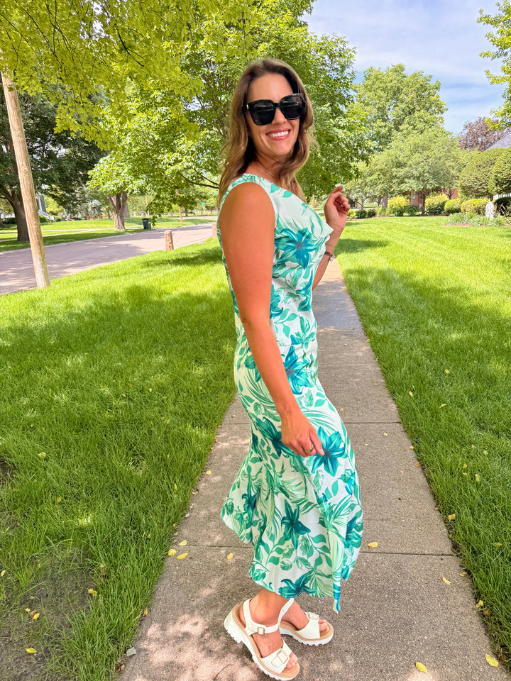 Satin Floral Top