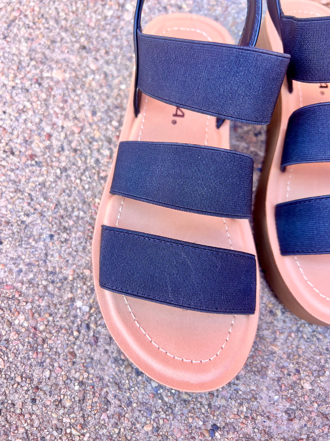 Black Strap Sandal