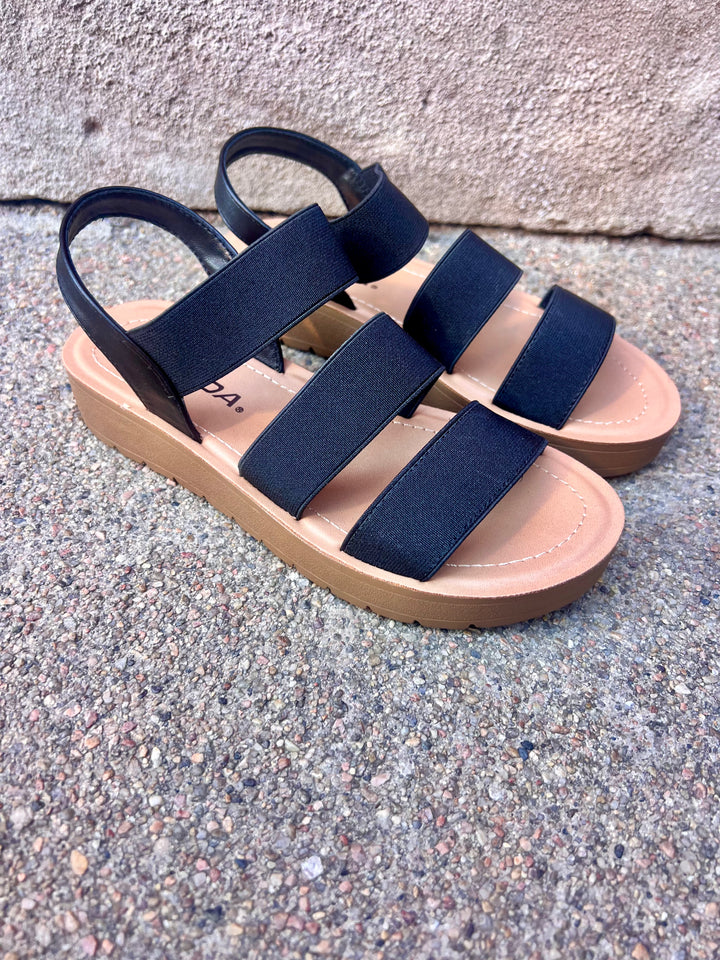 Black Strap Sandal