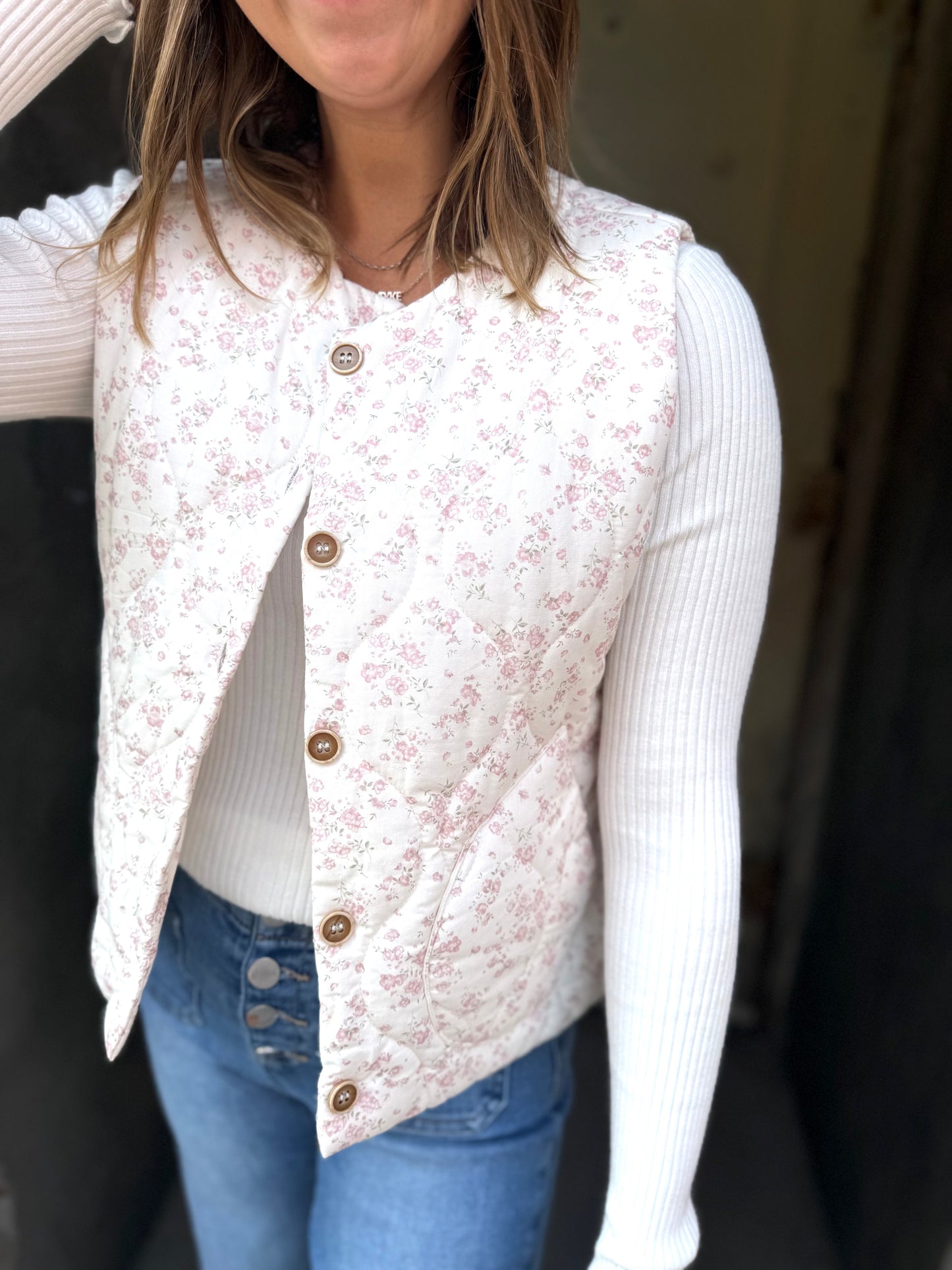 Blossom Trail Quilted Vest