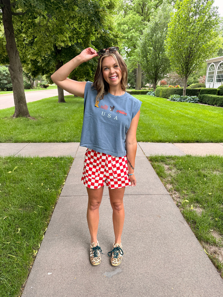 Iconic USA Muscle Tee