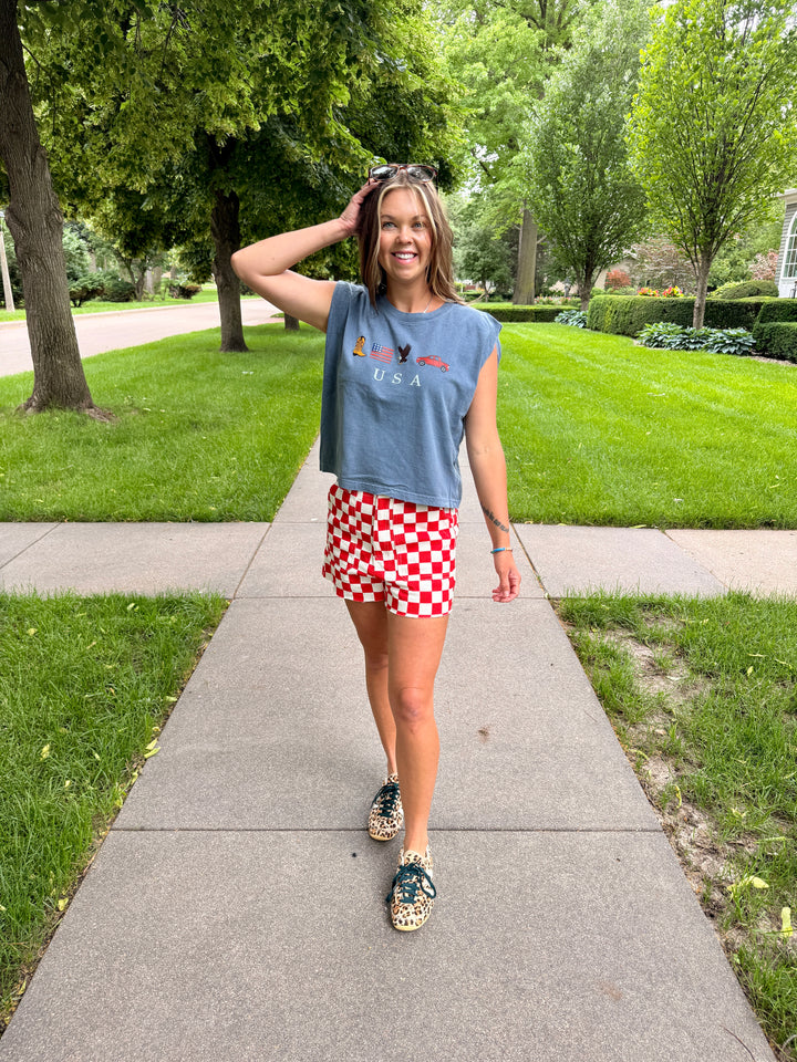 Iconic USA Muscle Tee