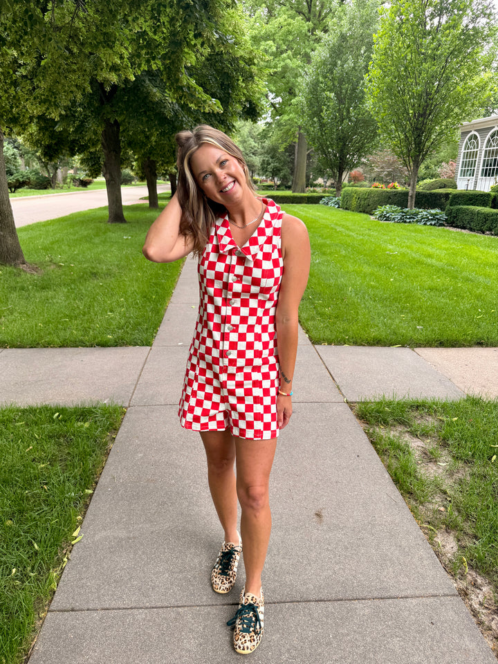 Liberty Checkered Romper