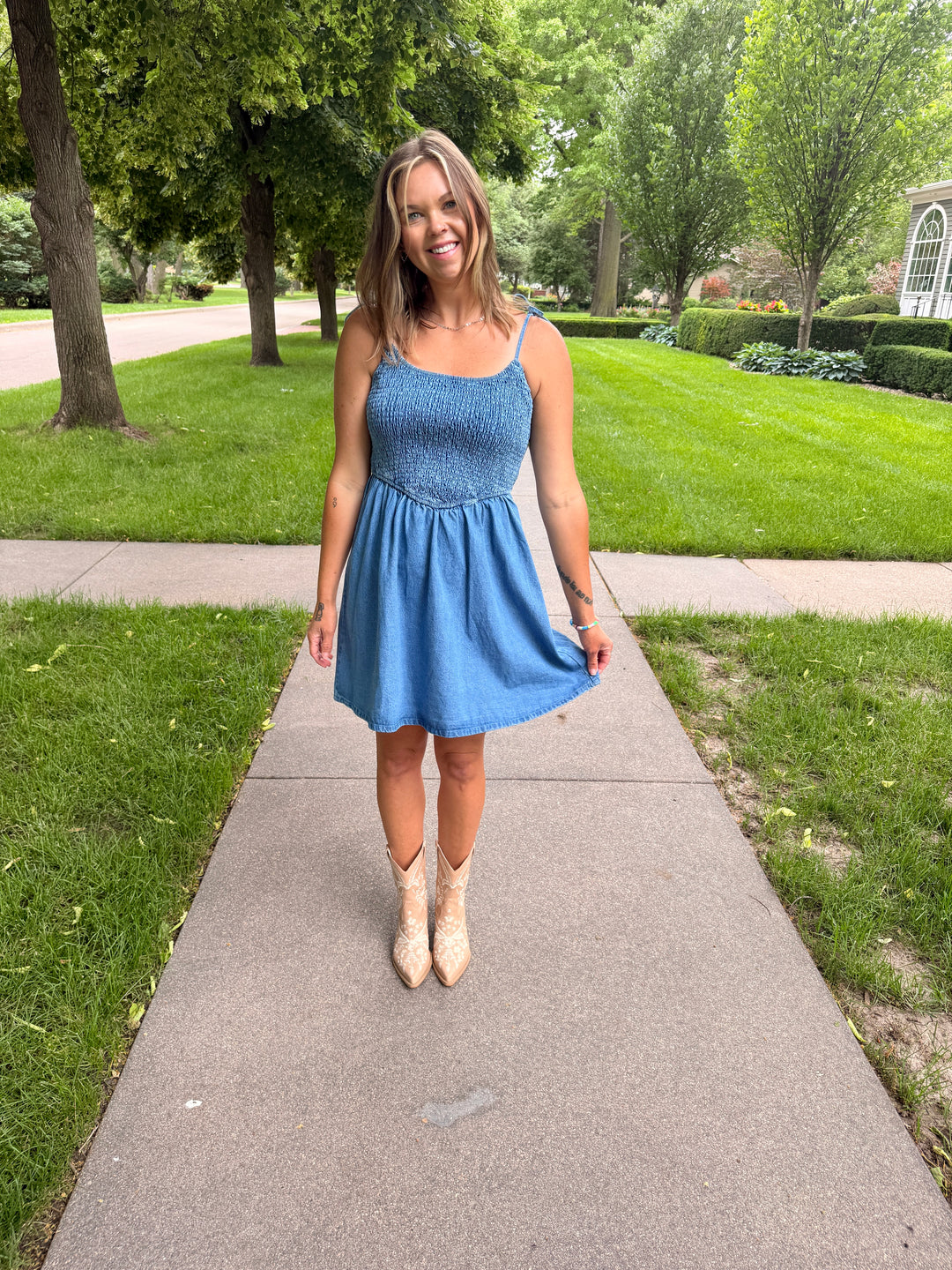 Free Spirit Smocked Mini