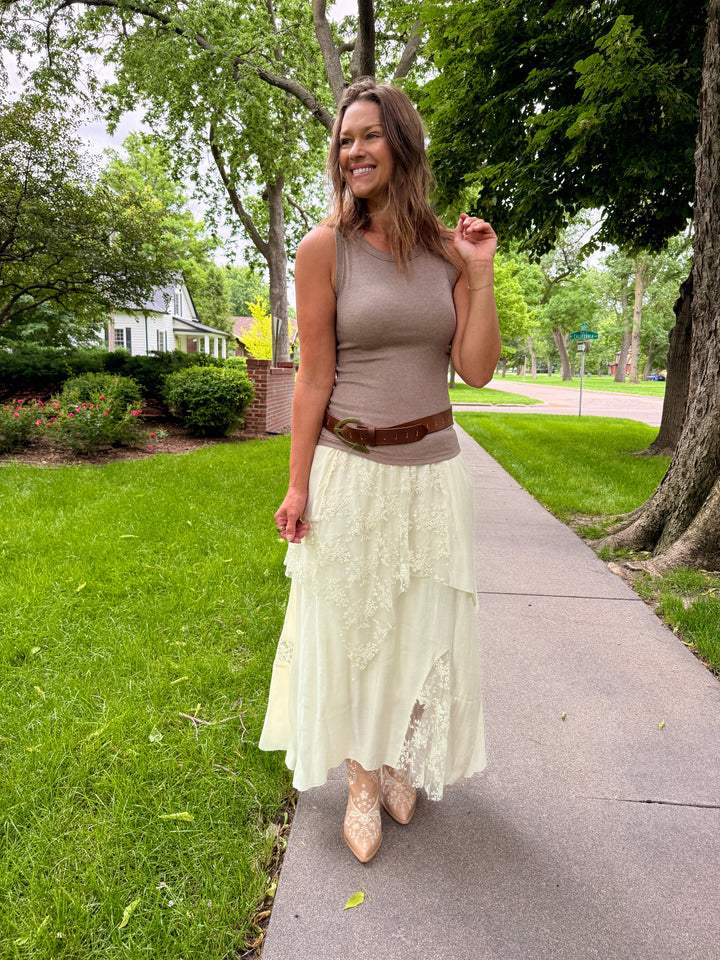 The Cassidy Lace Maxi Skirt