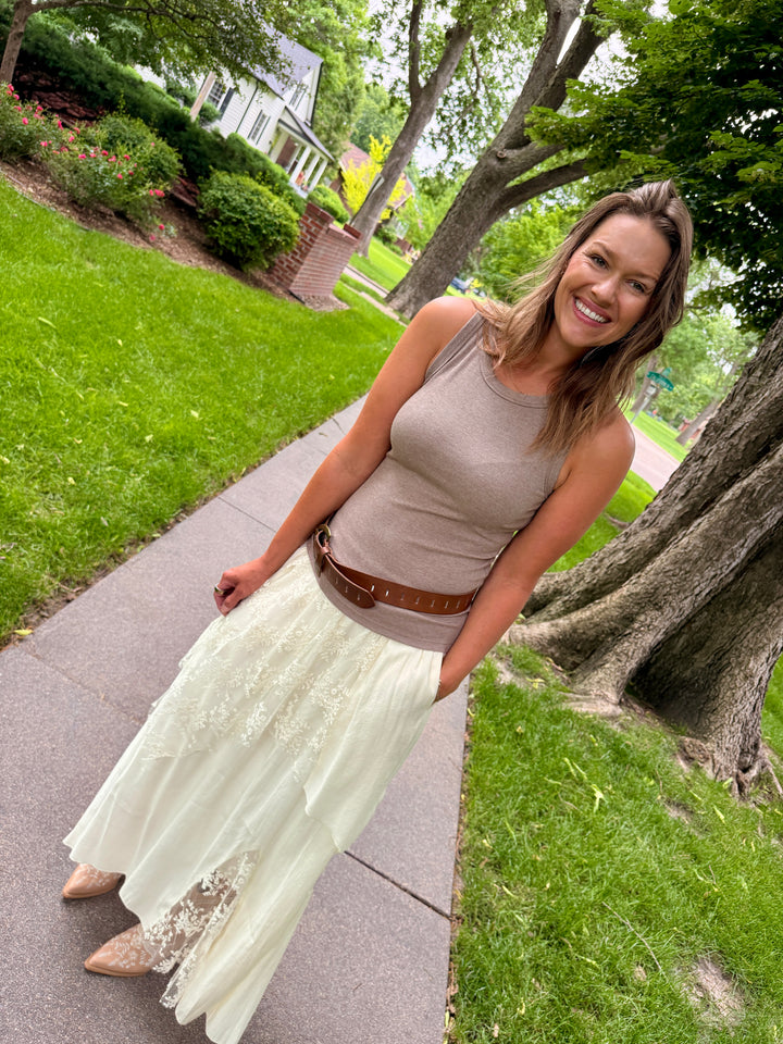 The Cassidy Lace Maxi Skirt