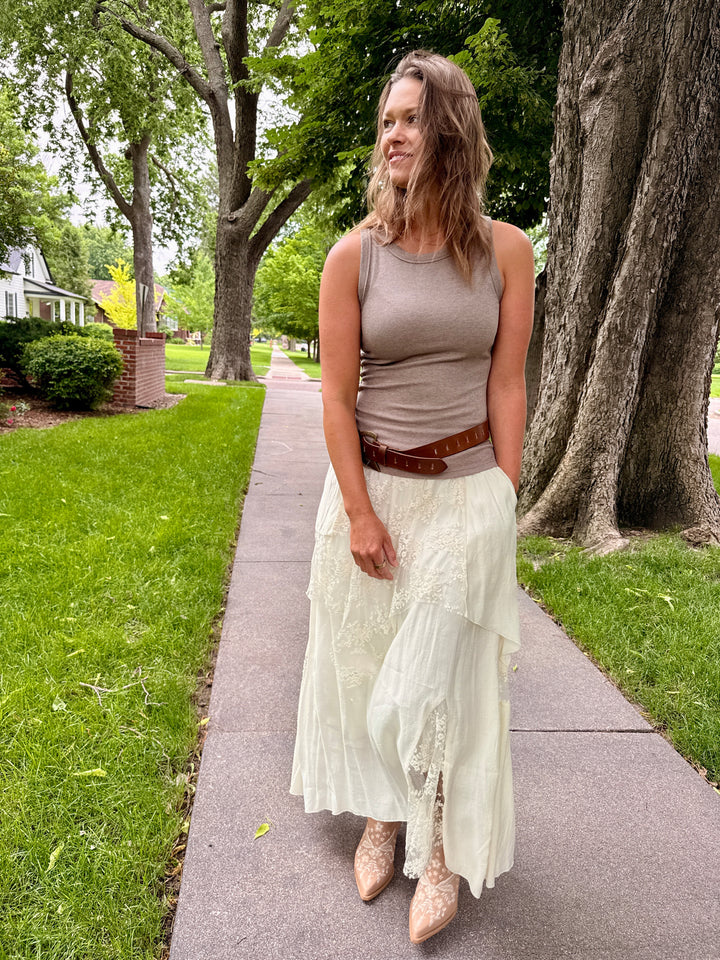 Edlin Tank - Heather Ash Brown