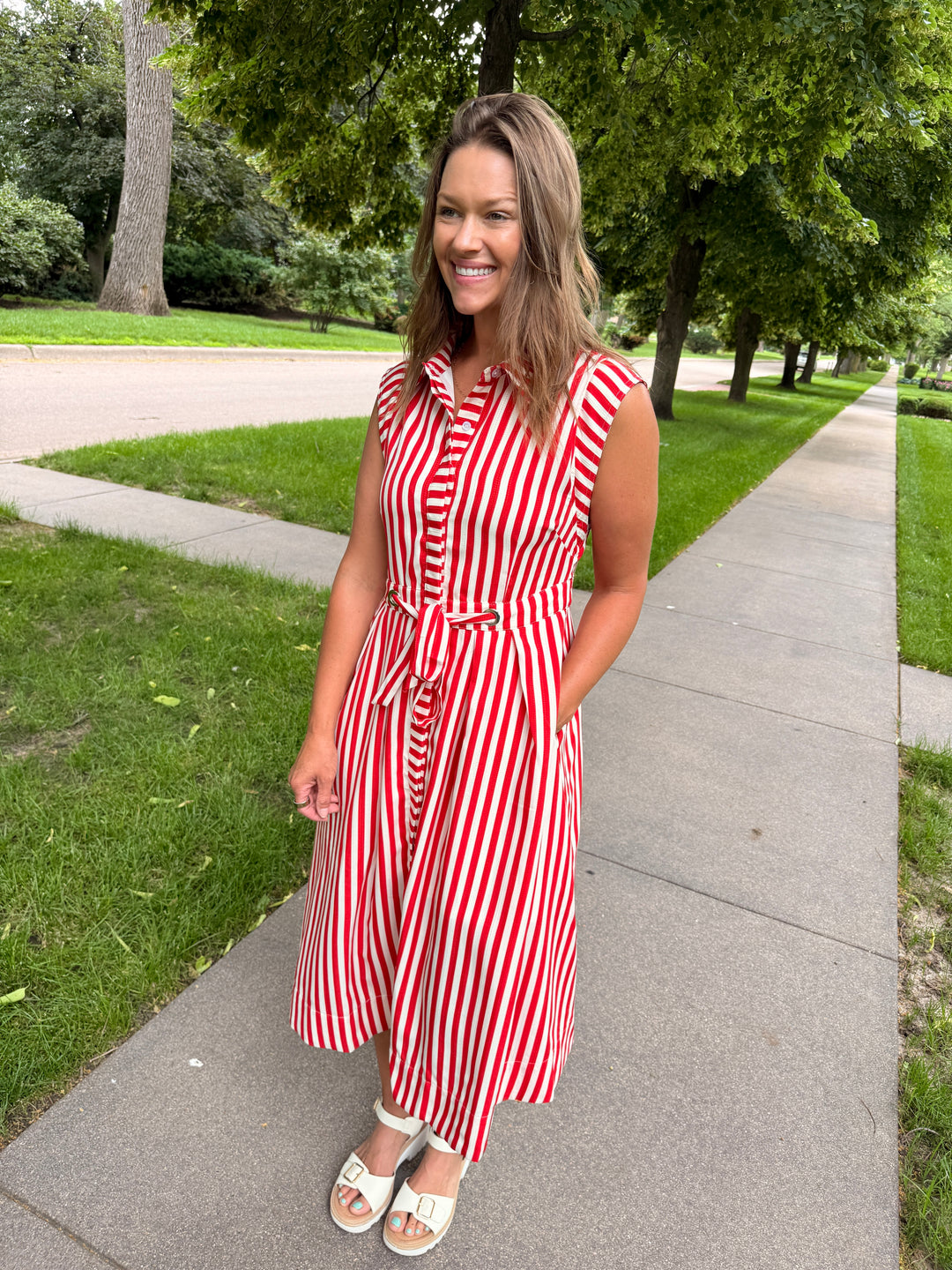 Poppy Stripe Dress