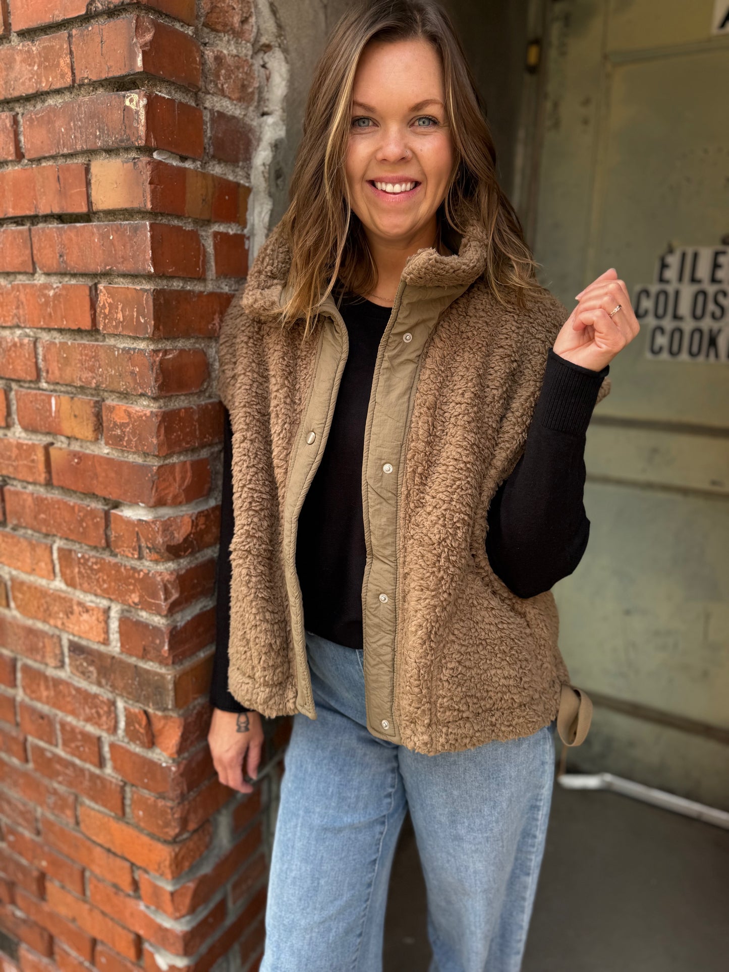 Oversized Faux Fur Vest